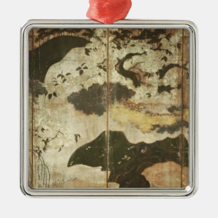 Sunny Landscape Metal Ornament