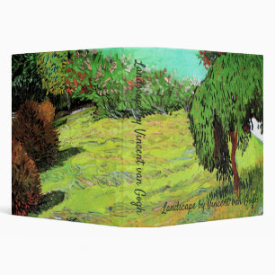 Sunny Lawn in a Public Park by Vincent van Gogh Binder
