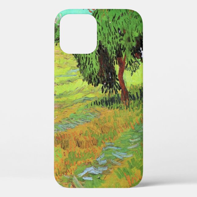 Sunny Lawn in a Public Park by Vincent van Gogh Case-Mate iPhone Case (Back)