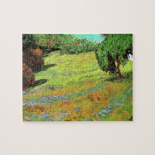 Sunny Lawn in a Public Park by Vincent van Gogh Jigsaw Puzzle (Horizontal)