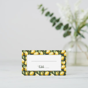 Sunny Lemon Wedding Place Card