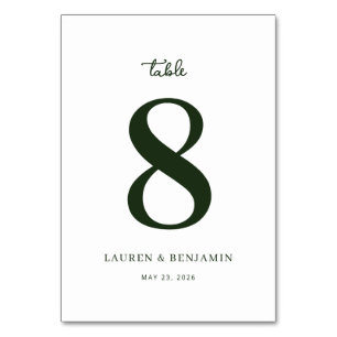 Sunny Lemon Wedding Table Number