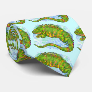 Sunny Lizard Iguana Tie