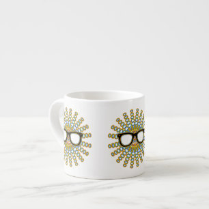 Sunny Nerd Glasses + your backgr. & ideas Espresso Cup