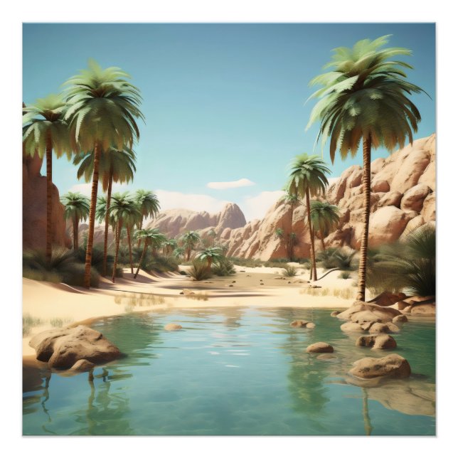 Sunny Oasis Photo Print (Front)