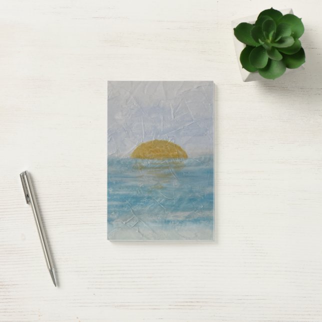  Sunny Ocean Watercolor Post It Notes (Office)