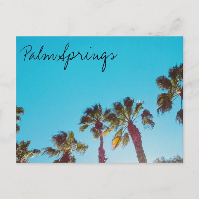 Sunny Palm Springs Postcard (Front)