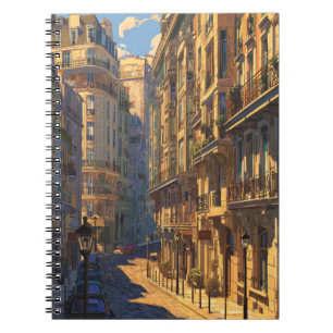 Sunny Paris Street Art Style Notebook