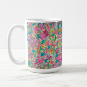 Sunny Pastel Floral Coffee Mug