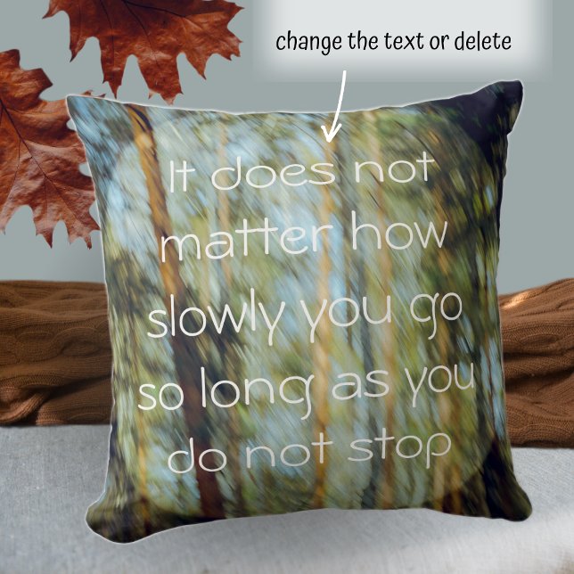 Sunny pine forest throw pillow (Creator Uploaded)