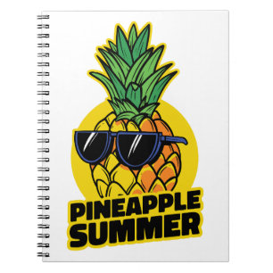Sunny Pineapple: Summer Vibes with Sunglasses Notebook