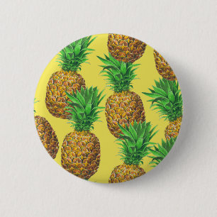 Sunny pineapples 2 inch round button