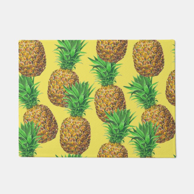 Sunny pineapples doormat (Front)