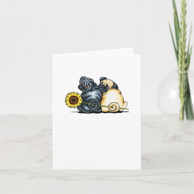 Sunny Pugs Card (Front)