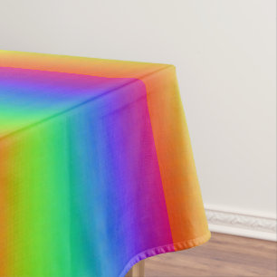 Sunny Rainbow Colourful Tablecloth