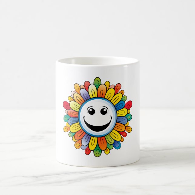 Sunny Ray Flower Coffee Mug (Center)