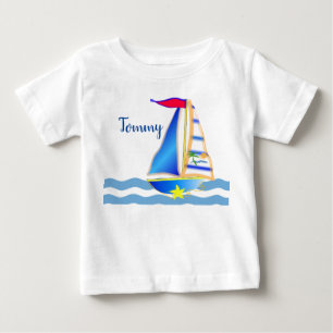 Sunny Sailing Day Custom Baby T-Shirt