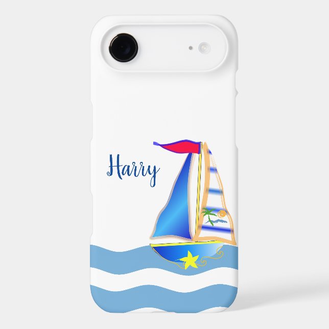 Sunny Sailing Day Custom Case-Mate iPhone Case (Back)