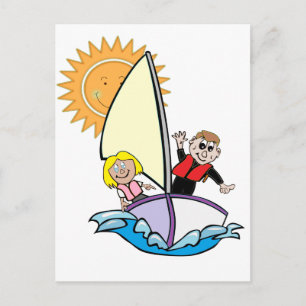 Sunny Sailing Postcard