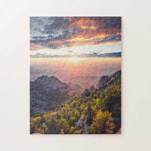 Sunny Scenic Puzzles Mountain Art Complex Jigsaw