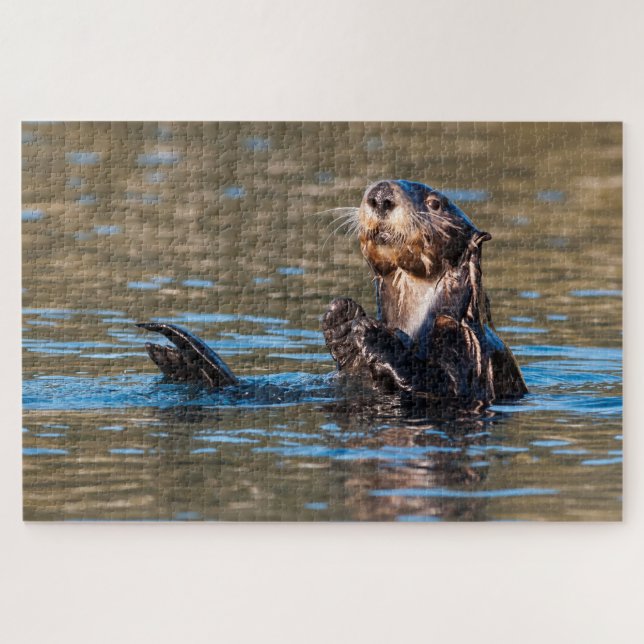 Sunny Sea Otter Jigsaw Puzzle (Horizontal)