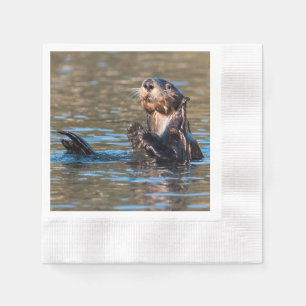 Sunny Sea Otter Napkin
