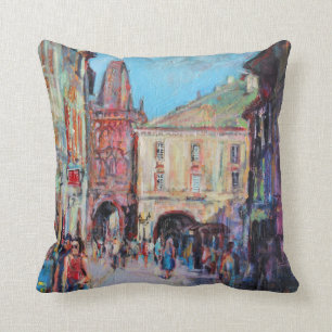 Sunny Side Prague Throw Pillow