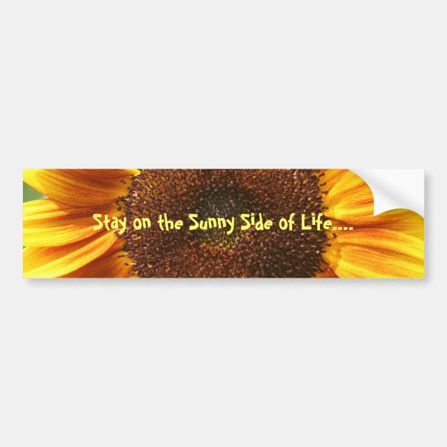 Sunny Side Sunflower Bumper Sticker (Front)
