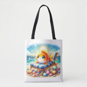 Sunny Side Up: A Fishy Vacation Tote Bag