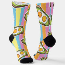 Sunny Side Up - Avocado Eggs Toast Pattern