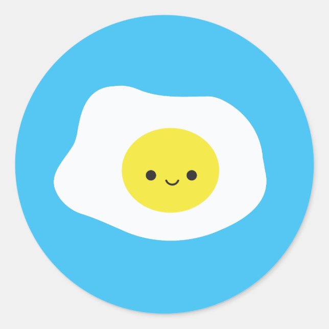 Sunny Side Up Classic Round Sticker (Front)