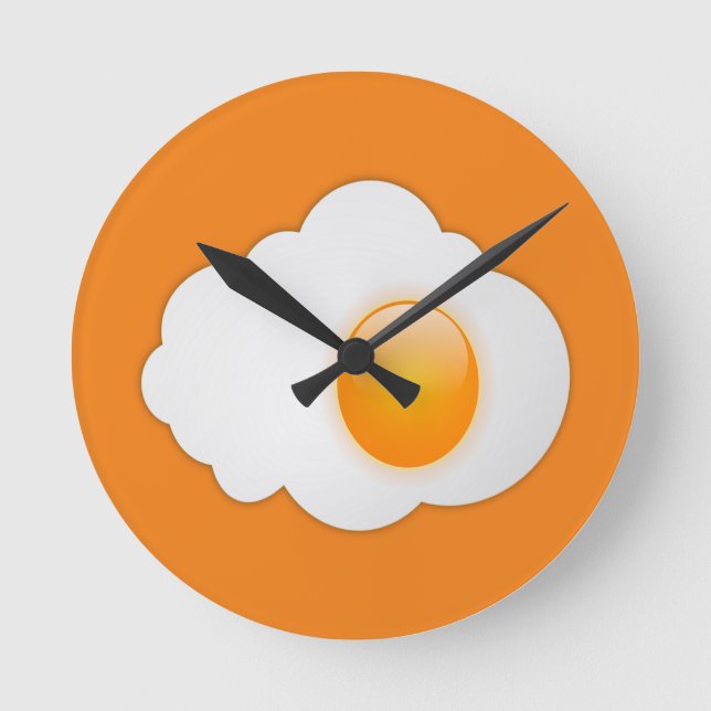SUNNY-SIDE UP EGG   ROUND CLOCK (Front)
