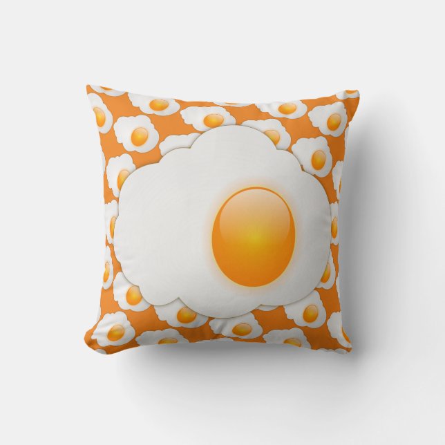 SUNNY-SIDE UP EGG  THROW PILLOW (Front)