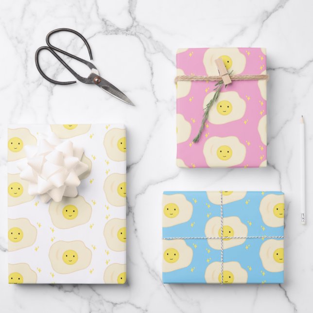 Sunny Side Up Egg Wrapping Paper (Front)