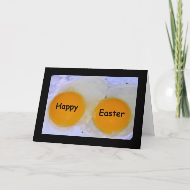 Sunny Side Up Eggs Easter Card (Front)