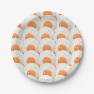 Sunny Side Up Eggs Paper Plate