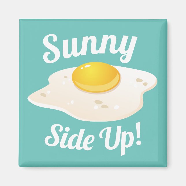 Sunny Side Up Fried Egg Breakfast Magnet (Front)