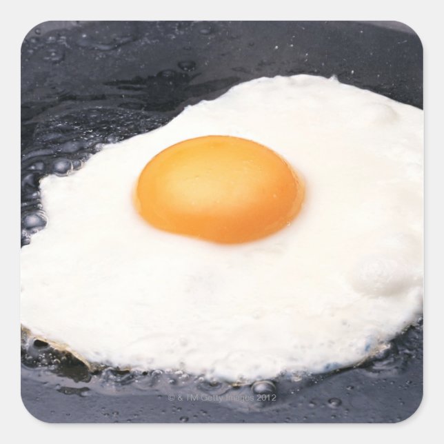 Sunny-side Up Square Sticker (Front)