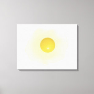 Sunny Side Up Vector Egg Canvas Print