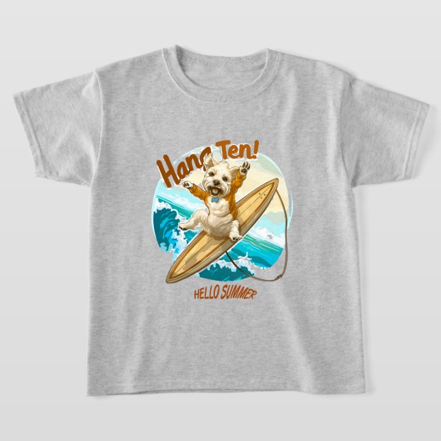 Sunny Skater Pup T-Shirt (Laydown)