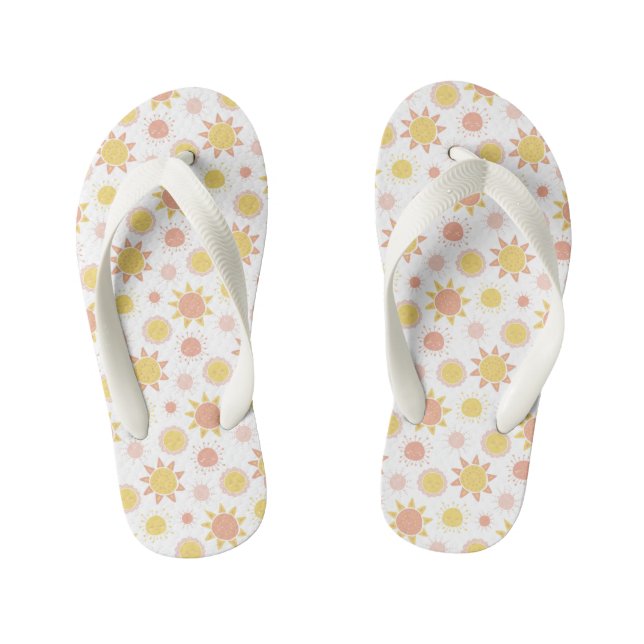 Sunny Skies ⎢Kids Flip Flops (Footbed)