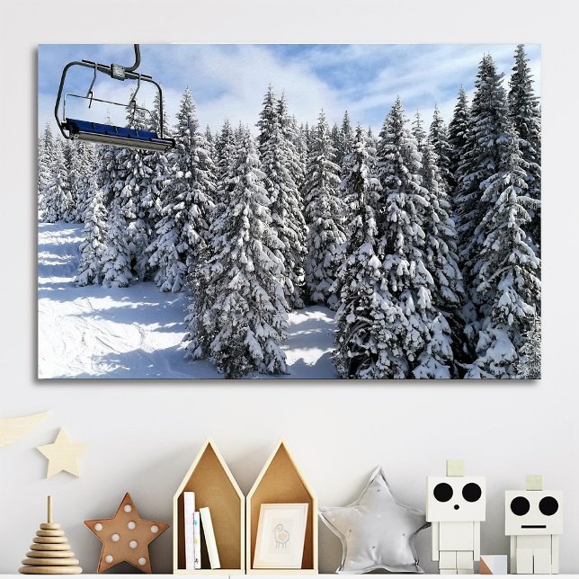 Sunny Snowy Mountain Custom Photo Poster (Creator Uploaded)