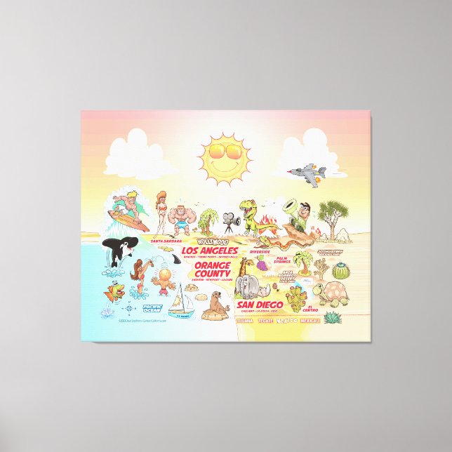 Sunny SoCal Canvas Print (Front)
