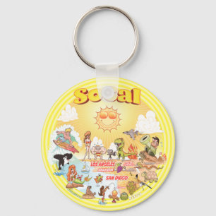Sunny SoCal Keychain