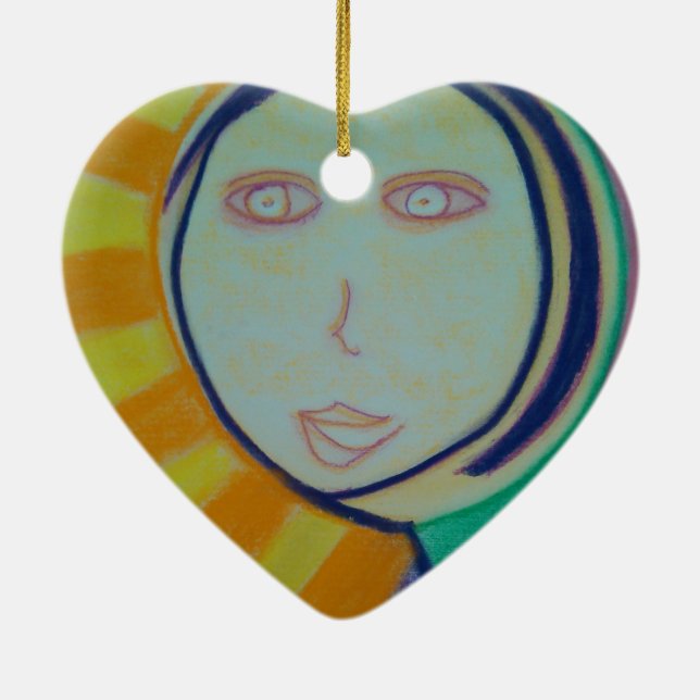 Sunny Spirit Ceramic Ornament (Back)