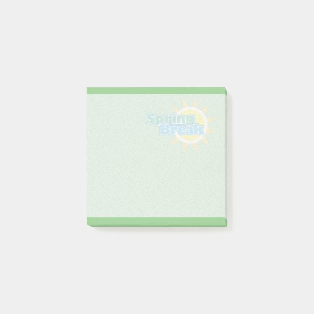 Sunny Spring Break -  Notes (Front)