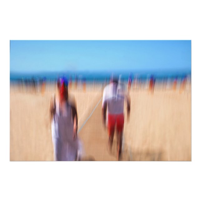 Sunny Summer Beach colourful Ocean Sun Summer Sea  Photo Print (Front)
