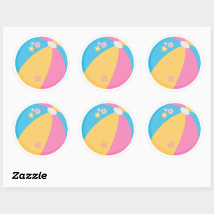 Sunny Summer Classic Round Sticker