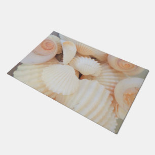 Sunny Summer Exotic Tropical Romantic Sea Shells Doormat