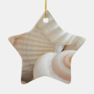 Sunny Summer Seashells Collection Ceramic Ornament